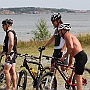 Målgang Lillejordet. f.v. Mathias Rogn, Ronny WH, Morten O Holtan og evigunge Svein Bronebakk.